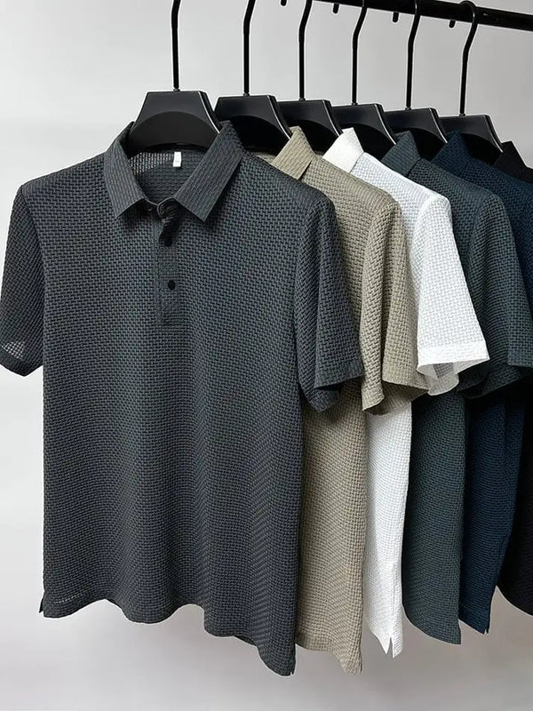 Premium Silk Textured Polo T-Shirt