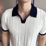 Regular Fit Jacquard Knit Polo Shirt